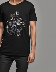 Biker T-shirt With Sublimation Print, Biker Graphic Print Short Sleeve T-shirt, Biker Style Short Sleeve Tops With Graphic Print, Motorcycling Short Sleeve Screen Print T-shirt, Motorcycling Graphic Tee With Crew Neck, Motorcycling Graphic Tee Crew Neck, Casual Motorcycling T-shirt With Screen Print, Moto Style Graphic Print Crew Neck T-shirt, Biker Style Short Sleeve T-shirt With Front Print