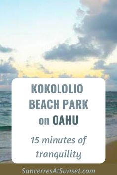 Kokololio #Beach Park on #Oahu feels nearly undiscovered 30 miles and a world away from Waikiki. #SancerresAtSunset via @lesliecarbone Polynesian Cultural Center, King Kamehameha, Beach Park, Lotion Bottle, Travel Companion, Oahu, Rafting