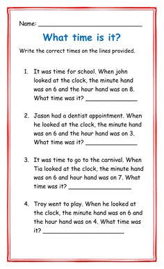 a printable worksheet with the words what time is it? on it