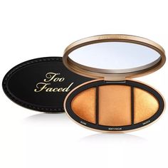 Deep - Born This Way Turn Up The Light Highlighting Palette Planes Of The Face, Too Faced Natural Eyes, Makeup Finds, Too Faced Peach, Light Highlights, Neutral Eyes, Highlighter Palette, Powder Highlighter