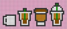 a cross stitch pattern with two beer mugs and one empty bottle on the side