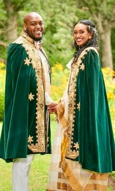 Ethiopian & Eritrean wedding Kabas Ceremonial Green Dress With Dupatta, Green Ceremony Dress With Dupatta, Festive Green Ceremony Gown, Festive Green Gown For Ceremony, Traditional Drape Gown With Intricate Embroidery For Marriage, Traditional Fitted Gown For Marriage, Traditional Gown With Pallu For Ceremony, Ceremonial Fitted Gown With Traditional Drape, Ceremonial Lehenga With Pallu