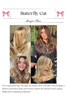 Such a beautiful Haircut! Perfect for a Blowout! (Butterfly Haircut | Layers | Haircut Inspo | Hairstyles | cute hairstyles | hairsytles for long hair | hairstyles for medium length hair | healthy hair) Inspo Hairstyles, Haircut Layers, Layers Haircut, A Blowout, Butterfly Haircut, Haircut Inspo, Hairstyles Cute