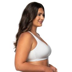 The Beyond Comfort Simple Sizing Wireless bra by Vanity Fair provides the support you desire and comfort you deserve. It flexes to fit your individual shape and won't stretch out. The supportive, back adjustable cushioned straps stay in place and offer 2-way convertibility. Made with super soft fabrics and breathable cups for the ultimate in comfort. Yoga Nursing Bra With Full Coverage And Built-in Bra, Yoga Nursing Bra With Full Coverage, Full Coverage Nursing Bra For Yoga, Full Coverage Nursing Bra With Light Support For Yoga, Supportive Light Support Push-up Bra, Medium Support 4-way Stretch Bra, Stretch Nursing Bra With Light Support For Relaxation, Supportive Stretch Bra With Light Support, Comfortable Full Coverage Sports Bra With Light Support