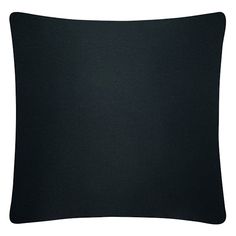 a black pillow on a white background