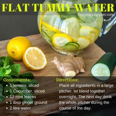 the ingredients to make a lemon water recipe