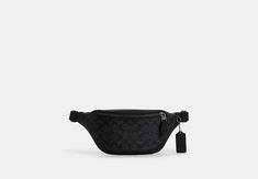 Warren Mini Belt Bag In Signature Canvas | COACH OUTLET Black Belt Bag With Removable Pouch, Classic Belt Bag With Removable Pouch For On-the-go, Black Leather Belt Bag With Removable Pouch, Black Belt Bag With Gold-tone Hardware For Travel, Black Rectangular Belt Bag With Gold-tone Hardware, Mini Belt Bag, Coach Outlet, Signature Canvas, Mens Belts