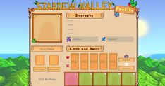 a screen shot of a game called stardew valley