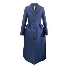 Nwt Sz 16 Huishan Zhang Navy Coat Dressy Hats, Huishan Zhang, Satin Coat, Navy Coat, White Shoes, Types Of Shoes, Limited Time, Size 16, Color Blue