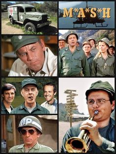 M*A*S*H (1972-1983). Members of the 4077th Mobile Army Surgical Hospital care for the injured during the Korean War and use humor to escape from the horror and depression of the situation. Among the 4077's people are Capts. Benjamin "Hawkeye" Pierce and "Trapper John" McIntire, Majs. Margaret "Hot Lips" Houlihan and Frank Burns, and Cpl. Walter "Radar" O'Reilly. Hawkeye Pierce, Mash Characters, John Mcintire, Mash 4077, Vintage Television, Classic Television, Old Shows, Great Tv Shows, Old Tv Shows