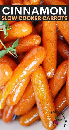 there are carrots that have been cooked in the slow cooker and is ready to be eaten