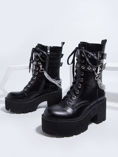 Emo Shoes, Emo Boots, Heeled Combat Boots, Platform Combat Boots, Goth Shoes, Goth Boots, Gothic Boots, Punk Shoes, Dr Shoes