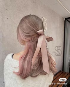 Kpop Hair Color, Long Pink Hair, Pink Blonde Hair, Beige Hair, Hair Color Underneath, Dyed Hair Inspiration, Spring Hair Color, Hair Color Pastel