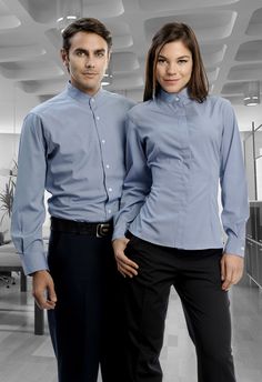 Model Kemeja, China Street Fashion, Company Uniform, Staff Uniforms, Corporate Uniforms, Hospitality Uniform, Blue Shirts, Men In Uniform