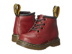 Dr. Martens Kid's Collection 1460 Infant Brooklee B Boot (Toddler) | Zappos.com Toddler Boots, Classic Heels, Toddler Kids, Toddler Fashion, Toddler Shoes, Cherry Red, Custom Shoes, Baby Baby