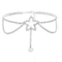 PRICES MAY VARY. Title: ELABEST Sparkly Rhinestone Necklace Silver Butterfly Necklace Bowknot Necklace Star Necklace Crystal Choker Pendant Tennis Chain Wedding Bridal Bridesmaid Jewelry for Women and Girls. Product Type: Departments > Women > Jewelry > Necklaces > Chokers Elegant Star-shaped Crystal Jewelry, Sparkling Star-shaped Jewelry For Parties, Star-shaped Rhinestone Party Jewelry, Adjustable Star Charm Necklace For Parties, Silver Butterfly Necklace, Sparkly Accessories, Sparkly Necklace, Necklace Butterfly, Necklace Star