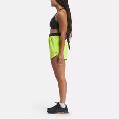 From the gym to the studio, to exploring the outdoors, these women's Reebok Lux Woven Shorts are made for movement. This retro sporty silhouette features a dolphin shaped hem and high-rise knit waistband for ultimate comfort and style. Sporty Shorts For Light Exercise, Sporty Athletic Shorts For Light Exercise, Sporty Bottoms For Light Exercise, Athleisure Athletic Shorts For Light Exercise, Sporty Moisture-wicking Bottoms For Light Exercise, Athleisure Athletic Fit Shorts For Jogging, Sporty Sweat-resistant Athletic Shorts For Light Exercise, Athleisure Go-dry Athletic Shorts For Light Exercise, Nylon Athletic Shorts For Light Exercise