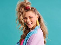 80 Hairstyles 80s Hair, 80s Ponytail, 80s Hairstyles For Long Hair, 80s Hair And Makeup, 80 S Hairstyles, 80s Hair Styles, 80s Makeup Looks, Long Textured Hair, 80’s Hair