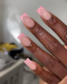 Mail Inspo Summer, Mail Inspo Short, Baby Pink Nails Acrylic, Light Pink Acrylic Nails, Turkey Nails, French Acrylic Nails