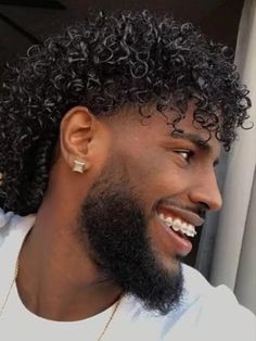 Guy Haircuts, Men's Curly Hairstyles, Black Men Haircuts, Men's Long Hairstyles, Cute Curly Hairstyles