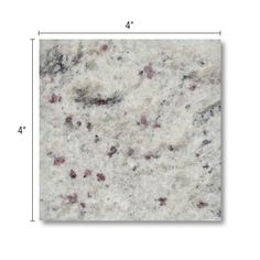 an image of a white marble with red dots on the surface and measurements for each piece