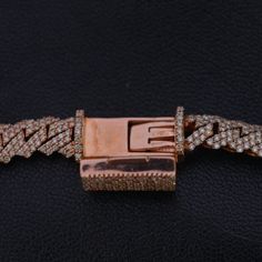 Cuban Link Necklace 10K Rose Pink Gold 7mm 20 Inches With 14 - Etsy