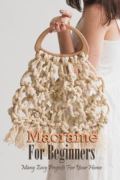 the cover of macrame for beginners