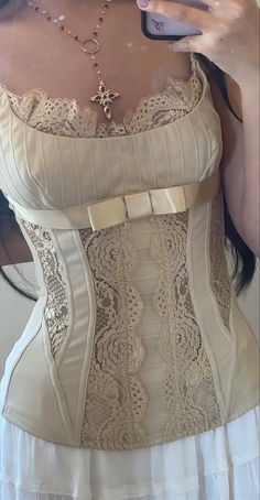 Beautiful Corset, Aesthetic Corset, Coquette Corset, Corset Outfit Elegant, Corset Lace Dress, قلادات متدلية, Looks Chic, Mode Inspo, Aesthetic Fashion