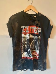 Bleached and distressed ZZTOP band shirt size medium Distressed Band Merch Top In Faded Color, Band Merch Washed Top For Concerts, Distressed Band Merch Tops For Concert, Band Merch Distressed Top For Concert, Band Merch Distressed T-shirt For Concert, Distressed Band Merch T-shirt For Concert, Distressed Graphic Tee For Concerts, Distressed Graphic Tee Tops For Concert, Acid Wash Distressed Punk Tops