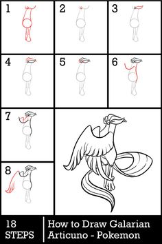 how to draw galaian pokemon step by step instructions