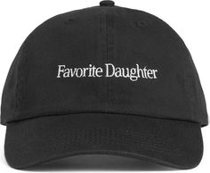 Favorite Daughter Classic Logo Cotton Twill Baseball Cap | Nordstrom Favorite Daughter, Logo Mark, Fabric Gift Bags, Classic Logo, Fabric Gifts, Free Fabric, Back Strap, Color Set, Print Gifts