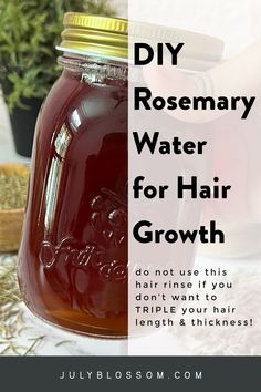 You’ve probably noticed this latest trend circling on the internetrosemary water for hair growthWellhow do you make this rosemary water and how does it benefit hair growth Rosemary Water For Hair Growth, Rosemary Water For Hair, Rosemary For Hair, Hair Growth Tonic, Rosemary Water, Homemade Hair Treatments, Herbs For Hair, Herbal Remedies Recipes, Healthy Natural Hair Growth