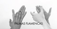 two hands reaching up towards each other with the words, palms flamencas