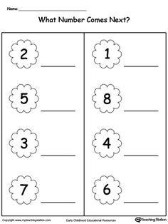 the worksheet for numbers 1 - 10 is shown with an image of clouds