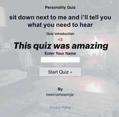 an image of a quiz question on the webpage for someone who has been asked to be