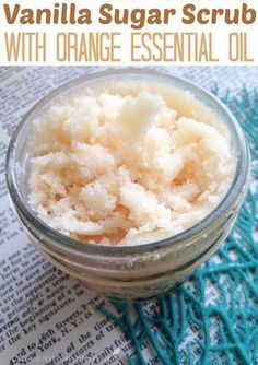 Prefer to make your own body products or looking for a handmade gift idea? Try this Vanilla Sugar Scrub with Orange Essential Oil! Click for the recipe! Vanilla Sugar Scrub, Bath Soaks