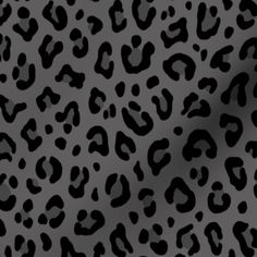 black and grey leopard print fabric