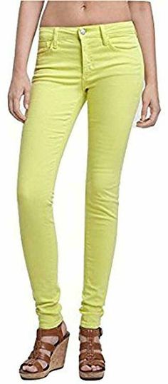 JOE'S JEAN ULTRA SLIM STRETCH IN LEMON LIME 26 THIS FIVE POCKET JEAN FEATURE FRONT SCOOP POCKETS,  TONAL TOPSTITCHING.  LOGO RIVET IN COIN BACK POCKET.  ZIP FLY AND BUTTON CLOSURE.  COLOR : LEMON LIME.  SIZE :26  RISE : 8"APPROX.; BACK RISE : 13"APPROX.;  LEG OPENING : 11"APPROX.;  MSRP: $178.00. Lemon Lime, Joes Jeans, Pocket Jeans, Khaki Pants, Coin, Lemon, Women Jeans, Women Accessories, ? Logo