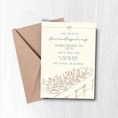 an image of a wedding card with the words, please and be fabulous on it