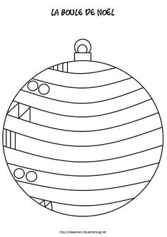 a christmas ornament with the words la boule de noel on it in french