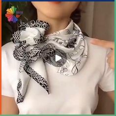 Scarf Folding Ideas How To Tie Scarves, Scarfs Ideas, Scarf Tying Tutorial, Bridesmaid Hair Ponytail, Fold Towels, Scarf Wearing Styles, Tie Scarves, Inspirational Outfits, Ways To Tie Scarves