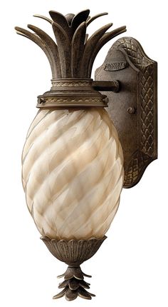 Hinkley - 2126PZ - One Light Wall Mount - Plantation - Pearl Bronze Bronze Outdoor Lighting, Style Californien, Traditional Glam, Hawaiian Homes, Wall Mount Lantern, Fiesta Tropical, Pineapple Decor, Pineapple Design, Deco Luminaire