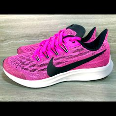 Brand New Nike Pegasus 36 Running Sneakers. No Box, Hot Pink In Color . Size 6.5 Y (Translates To A Women’s Size 8) Nike Sb Women, Softball Shoes, Nike Shoes New, Nike Air Vapormax 2019, Racing Shoes, Nike Sneakers Women, Nike Waffle, White Running Shoes, Nike Air Shoes