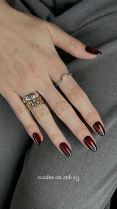 Get inspired with 20+ Must-See Thanksgiving Nails you have to copy this year! From cute Thanksgiving nail designs to festive pumpkin nails, these looks will complete your holiday style. Try fall Thanksgiving nails, stylish short press-on nails, or unique Halloween press-on nails. Don’t forget to explore creative Thanksgiving nail ideas, trendy nail forms, and nagel tips for the perfect holiday manicure! Press-on nails short are easy to apply and super chic. Burgundy Halloween Nails, Nail Burgundy, Cherry Wine Nails, Cocktail Nails, Nails Maroon, Red Nail Varnish, Fall Thanksgiving Nails, Nail Tattoos