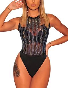 100+Taylor Swift Concert Outfit Ideas For Moms: Wear This!! – Festival Attitude Beyonce Concert Outfit, Beyonce Concert, Techno Outfit, Mesh Turtleneck, Leotard Tops, Long Sleeve Leotard, Leotard Bodysuit, Bodysuit Tops