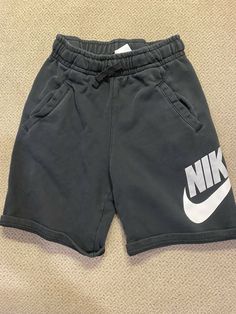 Nice Shorts Small snag on front Nike Streetwear Bottoms With Side Pockets, Nike Streetwear Bottoms, Nike Bottoms With Letter Print For Streetwear, Nike Streetwear Bottoms With Letter Print, Nike Cotton Shorts With Side Pockets, Nike Shorts For Streetwear, Casual Nike Bottoms With Letter Print, Nike Casual Bottoms With Letter Print, Casual Nike Bottoms For Streetwear