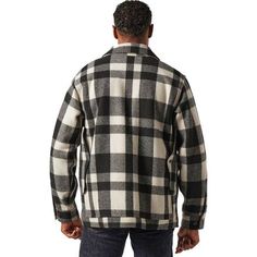 First patented in 1914 and still made in the USA, Filson's Mackinaw Cruiser Jacket has been keeping people warm for more than a century--which should be reason enough to like it. But we'll just add that we like also its timeless design and know that wool is one of the best natural insulators since it keeps us warm, even if it gets wet. Classic Winter Shacket For Outdoor, Classic Black Winter Shacket, Classic Black Shacket For Winter, Classic Collared Sport Coat For Outdoor, Mackinaw Cruiser, Filson Mackinaw, Wool Insulation, Wet Weather, Red And Black Plaid