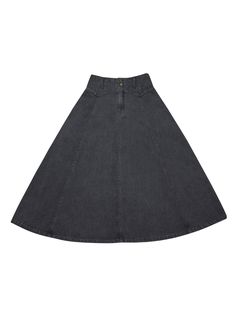 Editor's NoteWrangler's denim flare skirt is made out of lightweight cotton denim fabric suitable for summer. With a natural A-line fit, long length, and subtle grey washing, it is trendy and suitable for a young and casual look. You can style it together with different fashion items during the spring and summer season- Natural stone washing and soft fabric- W stitch pocket with leather label on the back- A-line silhouette- Two side pockets- Wrangler logo engraved buttonsMeasurements (in.)25/26/27- Total length: 33.27 in. / 32.46 in. / 33.66 in. - Waist: 12.60 in. / 12.99 in. / 13.39 in.- Hip: 22.44 in. / 22.83 in. / 23.23 in. - Hem: 26.38 in. / 26.77 in. / 27.17 in.  Model info:  Height - 5'9, Chest - 31, Waist - 23, Hip - 35Composition & Care- Shell: Cotton 100%, Summer Washed Black Denim Skirt, Gray Denim Skirt For Spring, Casual Gray Denim Skirt For Spring, Flare Denim Skirt, Flared Denim Skirt, Leather Label, Women Maxi, Fashion Items, Summer Season