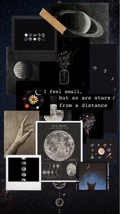 a collage of images with the words i love you to the moon and back