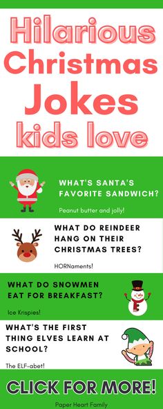 christmas jokes for kids to play with